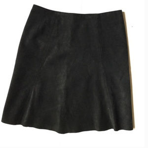 United Colors of Benetton black suede skirt